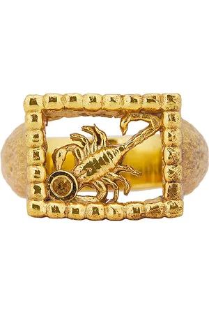 Maple Scorpio Signet in - Metallic Gold. Size 10 (also in 9).