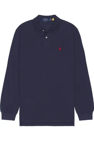Ralph Lauren Classic Long Sleeve Polo Shirt in - Blue. Size XL/1X (also in ).