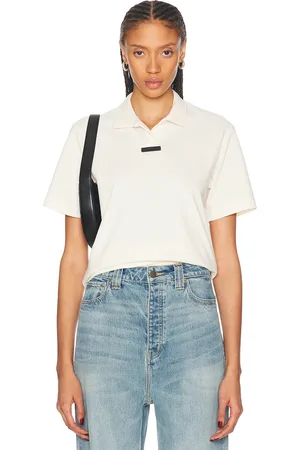FEAR OF GOD Short Sleeve Polo Top in - White. Size L (also in M, S, XS).