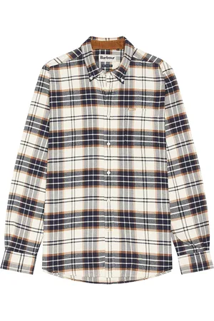 Barbour Portdown Tailored Checked Shirt in - White. Size M (also in S).