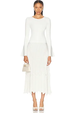Simkhai Damoni Chevron Pleating Midi Dress in - . Size L (also in M).