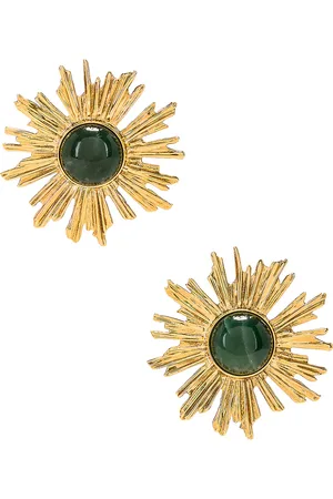 Saint Laurent Sun Earrings in - Metallic Gold. Size all.