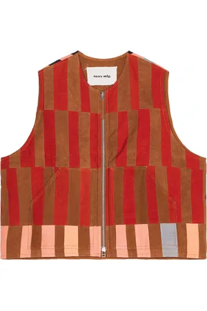 Story Saturn Vest in - Brown. Size L (also in M, S, XL/1X).