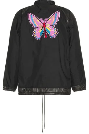 Pins & Needles Coach Jacket In in - Black. Size L (also in M, S, XL/1X).