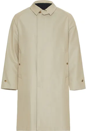 Beams Balmacaan Coat Gabardine in - . Size L (also in M, XL/1X).