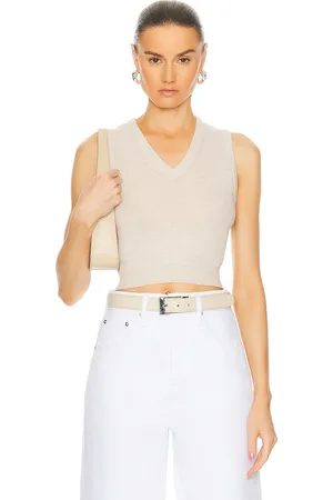 ÉTERNE Lenny Cashmere Top in - Cream. Size M/L (also in ).