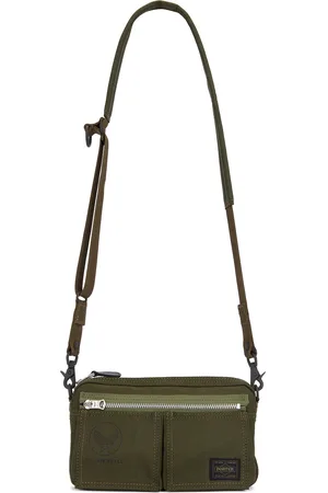 PORTER-YOSHIDA & CO Flying Ace 2Way Shoulder Bag in - Green. Size all.