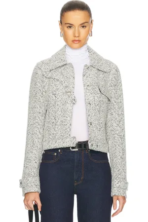 Proenza Schouler Rivers Jacket in - Grey. Size 0 (also in 2, 4, 6).