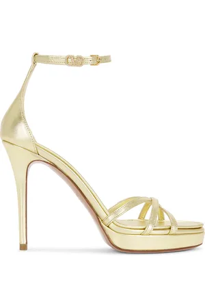 VALENTINO GARAVANI Eveninglam Sandal in - Metallic Gold. Size 37.5 (also in 39, 39.5, 40).