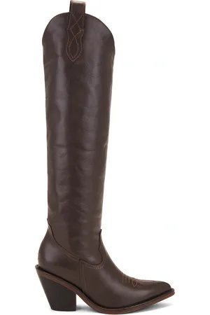 JOHANNA ORTIZ Fertile Crescent Leather Boots in - Chocolate. Size 37 (also in ).