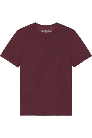 Beyond Yoga Always Beyond Crew Tee 2.0 in - Burgundy. Size L (also in M, S).