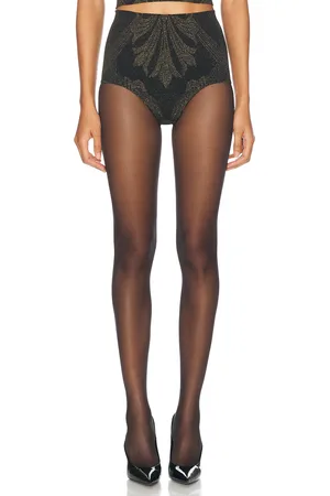 Wolford X Etro Metallic Jacquard Short in - Black. Size L (also in M, XS).