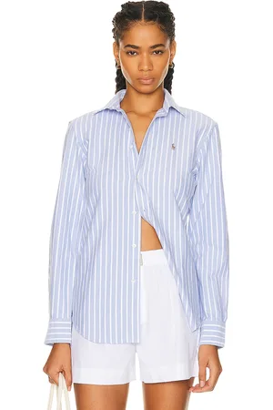 Ralph Lauren Oxford Long Sleeve Button Up Shirt in - Baby Blue. Size 0 (also in 2).