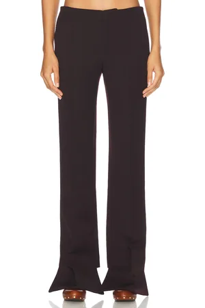Chloé Straight Leg Pant in - Chocolate. Size 34 (also in 36, 38, 40).