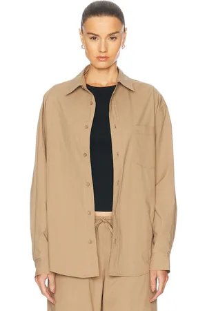 MATTEAU Relaxed Shirt in - Taupe. Size 1 (also in 2, 3, 4).