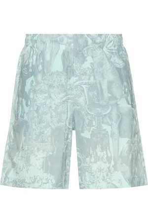 Givenchy Logo Embroidery Swim Shorts in - Light Grey. Size L (also in M, S, XL/1X).