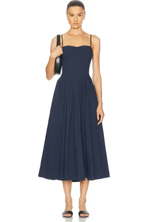Simkhai Kittiya Midi Dress in - Navy. Size 10 (also in 8).