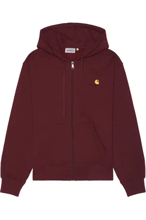 Carhartt Hooded American Script Jacket in - Burgundy. Size L (also in M).