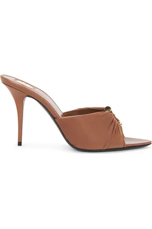 Saint Laurent Gippy Mule Sandal in - Brown. Size 38.5 (also in 39.5, 40).