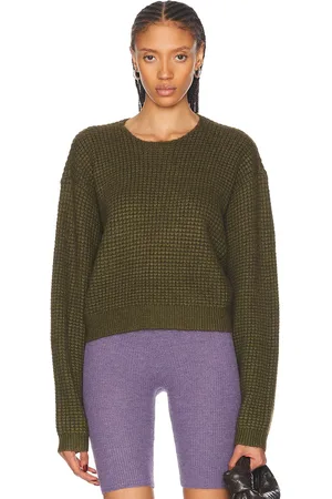 FEAR OF GOD Cropped Crewneck Sweatshirt in - Green. Size M (also in S, XS).