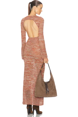 Escvdo Murga Maxi Dress in - Beige. Size L (also in M, S, XS).