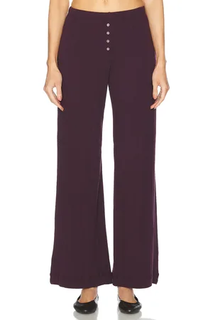 Leset Pointelle Boxer Pant in - Purple. Size M (also in ).