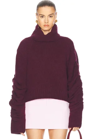 anOnlyChild Hour Mohair Sweater in - Burgundy. Size S (also in XS).