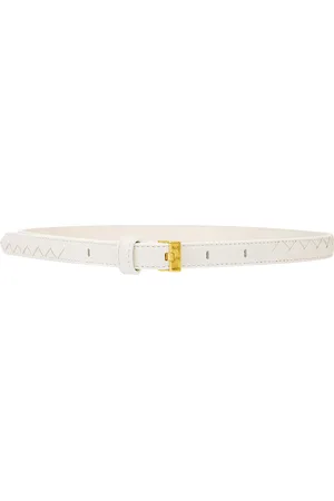 Bottega Veneta Intrecciato Belt in - White. Size 70 (also in 75, 80).