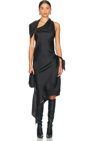Courrèges Knot Slash Silk Dress in - . Size 36 (also in ).