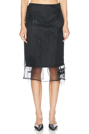 Rohe Embellished Tulip Organza Skirt in - . Size 40 (also in ).