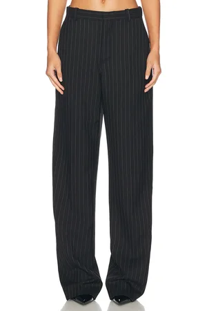 WARDROBE.NYC Straight Leg Pant in - Black. Size XS (also in XXS).