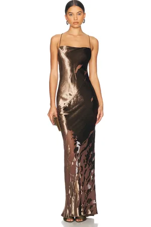 The Sei Cowl Bias Gown in - Brown. Size 10 (also in ).