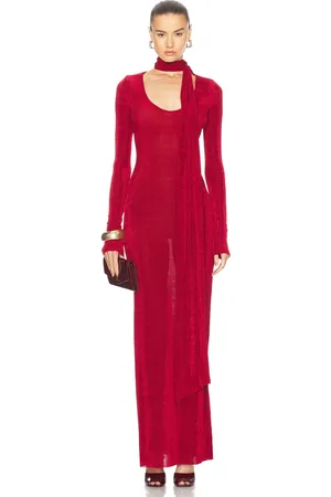SER.O.YA Rashelle Maxi Dress in - Red. Size L (also in M, XS).