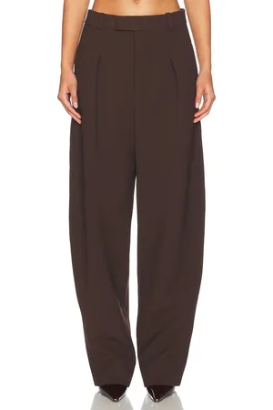 WARDROBE.NYC Hb Trouser in - Chocolate. Size S (also in ).