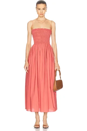 MATTEAU Shirred Bodice Dress in - . Size 4 (also in ).