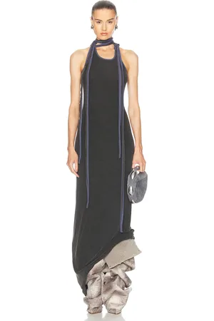 Y / PROJECT Multi Scarf Tank Long Dress in - Grey. Size L (also in M).