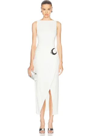 Staud Talia Dress in - White. Size L (also in M, S, XS).