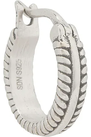 Serge DeNimes Cable Hoop Earring in - Metallic . Size all.