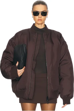 WARDROBE.NYC Reversible Bomber Jacket in - Chocolate. Size S (also in XS).
