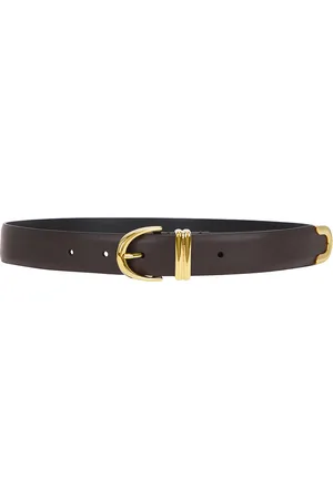 Khaite Bambi Skinny Belt in - Brown. Size 70 (also in 90).