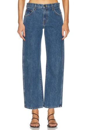 Khaite Kerrie Straight Leg in - Denim-Medium. Size 27 (also in 30).