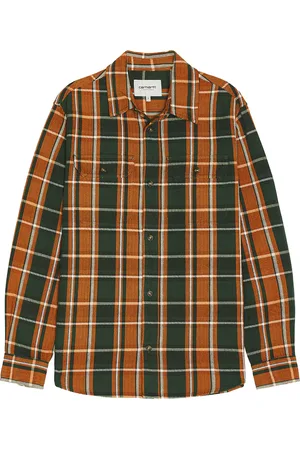 Carhartt Longsleeve Hobart Shirt in - Orange. Size L (also in M, S, XL/1X).