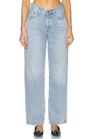 AGOLDE V-waist Baggy in - Denim-Light. Size 23 (also in 24, 25, 26, 27, 28, 29, 30, 31, 32, 33, 34).