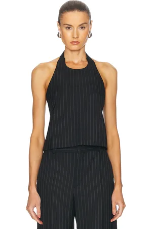 WARDROBE.NYC Backless Halter Top in - Black. Size L (also in M, S, XL).