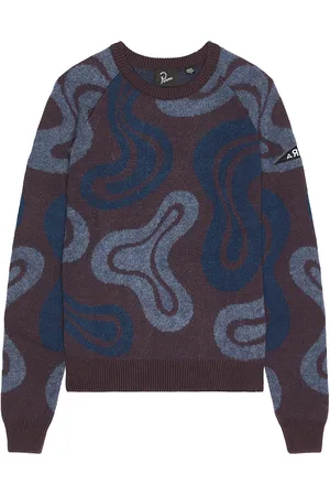 By Parra Stupid Lava Lamp Knitted Pullover in - Brown. Size L (also in M, S, XL/1X).
