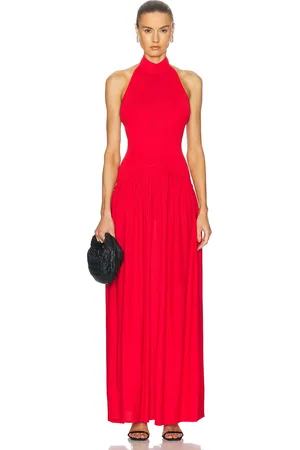 Solid The Halter Soglio Dress in - Red. Size L (also in ).