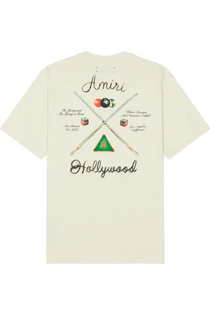 AMIRI Pool Cue Tee in - Cream. Size L (also in M, S).