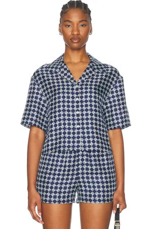 AMIRI Quad Shirt in - Blue. Size L (also in M, S, XS).