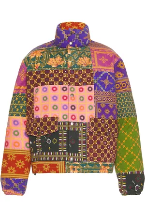 Found Ayubia Embroidered Tapestry Jacket in - Pink. Size L (also in M, S, XL/1X).