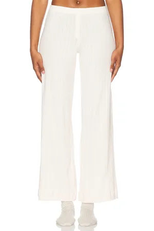 Leset Pointelle Boxer Pant in Petal in - Blush. Size M (also in S, XL, XS).
